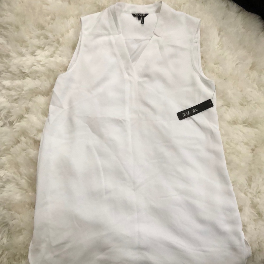 Flowy White Nic & Zoe Tank Top